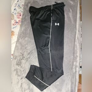 Under Armour Black Joggers with White Accents